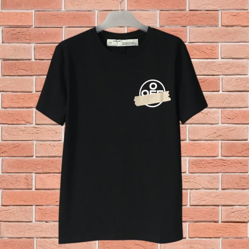 Off-White Crew Neck Short Sleeve Black